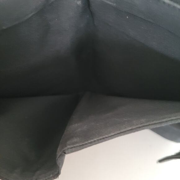 PRADA Tessuto Nero Black Logo Plate Wallet Medium Envelope Medium Nylon Zippy - Picture 6 of 13